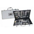24 Piece Deluxe Stainless Steel Barbecue Set w/ Metal Case
